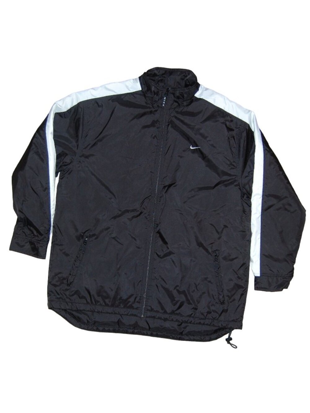 Vintage Black Label Nike Full Zip Quilted Insulated Jacket Mens XL Little Swoosh